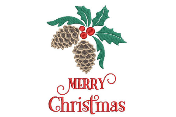A Classic Christmas Embroidery Design for Handmade Gifts
