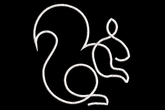 A Designer's Look at the Minimalistic One Line Squirrel