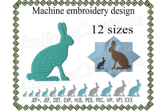 A Premium Rabbit Embroidery for Boutique Apparel