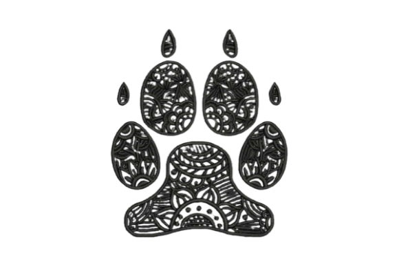 A Professional Design Review: Zentangle Dog Paw Print