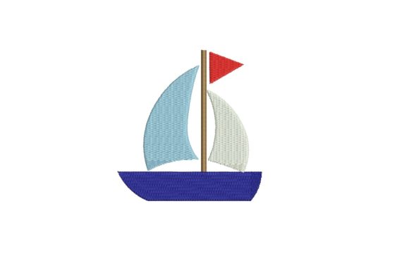 A Sail Boat Embroidery Design for Craft Fair Success