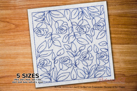 A Seller's Look at Seamless Rose Embroidery