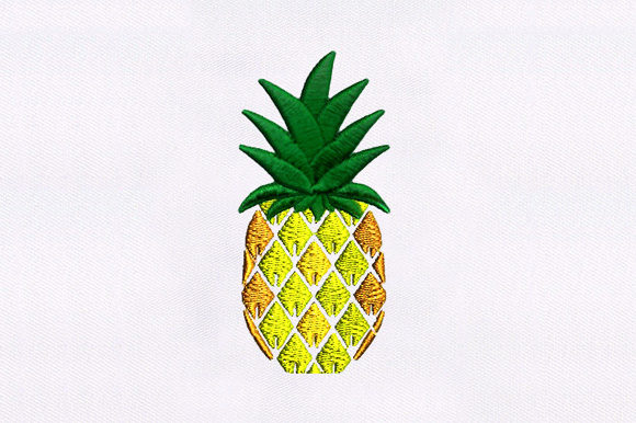 Delicious Pineapple Embroidery for Boutique Apparel Projects