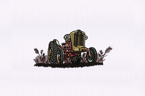 Evaluating the Farm Tractor Embroidery Design for Small Business Products