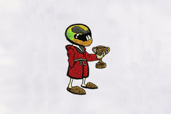 Helmet Guy with Trophy: A Holiday Gift Designer's Review