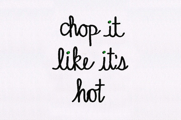 Reviewing Chop It Like It Hot for Seasonal Embroidery